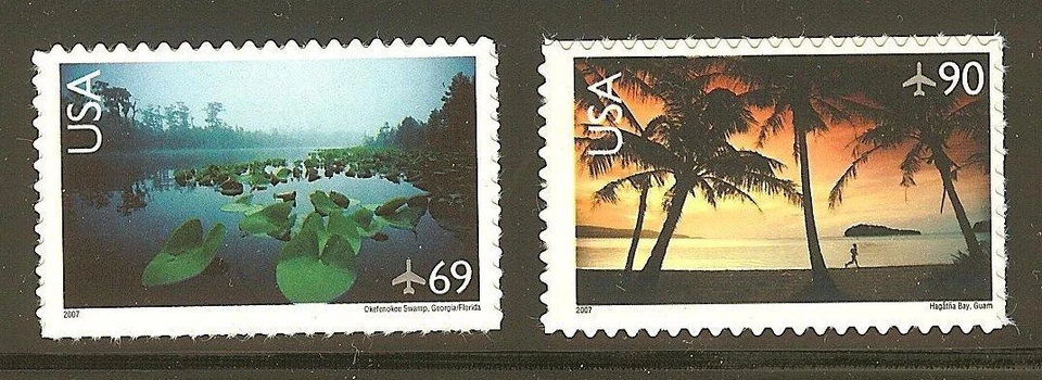 US Scott # C142, C143, 2007 American Landmarks Airmail - Image 1 of 1