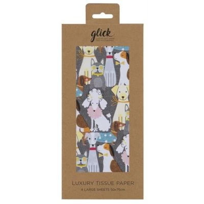 GLCIK Tom Dogs Glick 4 sheets tissue wrapping paper 50 x 75 cm
