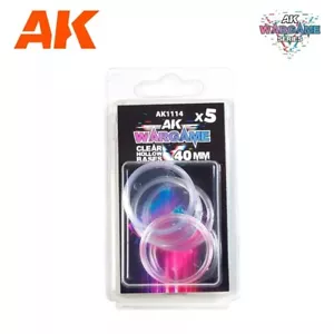 AK Interactive AK1114 - Clear Hollow Base 40Mm - 5 Units - Nuevo - Imagen 1 de 1