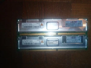 Vends lot de 2 barettes ram serveur HP 398705-051 512Mb = 1Go - Picture 1 of 1