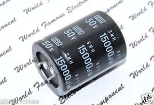 1pcs - NIPPON SMH 15000uF (15000µF) 50V Snap-In Capacitor ESMH500VSN153MA45S+000 - Picture 1 of 6