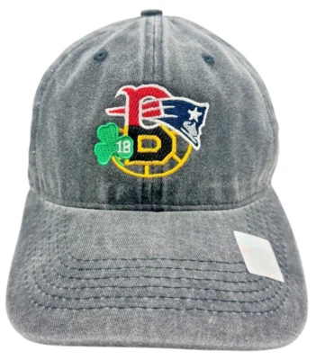 New  Boston 4 Teams Baseball Hat ,cap  Patriots , Bruins , Red Sox , Celtics 18 - Image 1 of 2