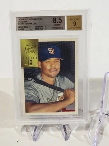 1997 Bowman RC AUTO INCHIOSTRO ORO FIRMA DERREK LEE BGS 8,5 / 9 RARO - Foto 1 di 3