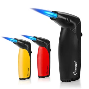 Butane Torch Double Flame Kitchen Blow Torch Adjustable Refillable Cooking Torch - Picture 1 of 13