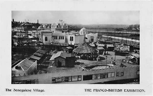 Foto-Postkarte Franco Britische Ausstellung 1908 Das Dorf Senegal - Bild 1 von 1