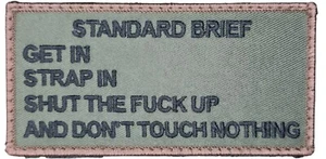 STANDARD BRIEF MILITARY ARMY FOREST TACTICAL HOOK MORALE PATCH - Picture 1 of 2