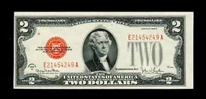 1928-G $2 Legal Tender Red Seal GEM UNC Free Shipping (P13) - Picture 1 of 3