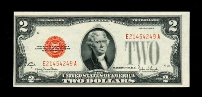 1928-G $2 Legal Tender Red Seal GEM UNC Free Shipping (P13) - Image 1 of 3