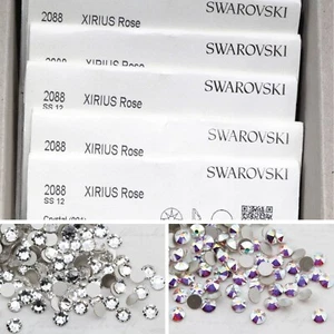 Swarovski Factory Pack FlatBack Crystal Nail Art Decoration Rhinestone 2058/2088 - Picture 1 of 28