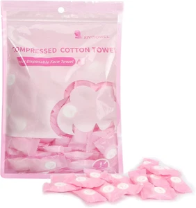 Compressed Towel 100 PCS Mini Tablets Disposable Portable Face Towel Cotton Coin - Picture 1 of 12