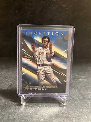 2023 Bowman Inception Marcelo Mayer Blue Foil /99 #13 Boston Red Sox - Image 1 of 2