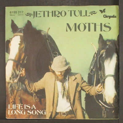 JETHRO TULL: moths / life is a long song CHRYSALIS 7" Single 45 RPM - Image 1 of 4