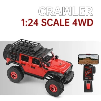 1/24 RC Pickup 4WD 4x4 Remote Control Rock Off Road Crawler Car Model RTR Toys - Image 1 of 4