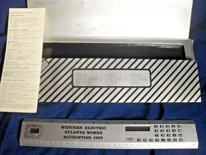 Western Electric Calculator - Ruler - Clock From 1983 But NEW Salesman Sample - Picture 1 of 11