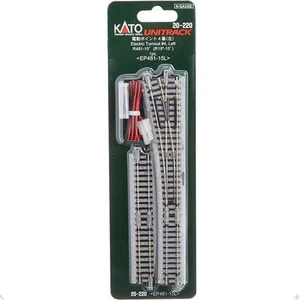 Kato 20-220 Weiche links / elektrische Weiche links #4 R481mm 15° - N - Bild 1 von 1
