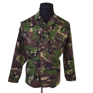 British Army Camo Military Combat DPM Shirt 170/88 Small Short Zip Lightweight - Picture 1 of 9