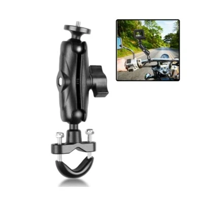 Motorcycle Handlebar Fixed Mount U-Bolt Base Holder for GoPro 13/ insta360 X4 X5 - Image 1 of 4