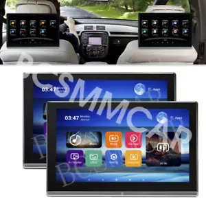 2pcs Android 11 Car TV Touch Screen Headrest Monitor For Rear Seat Entertainment - Picture 1 of 19