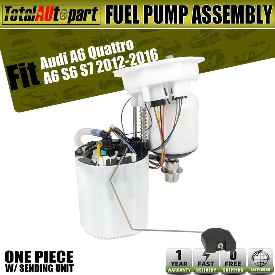 Electric Fuel Pump Assembly for Audi A6 A7 Quattro S6 S7 2012-2016 4G0919051 New - Image 1 of 4