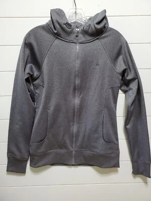 Under Armour womens size SP full zip hooded gray jacket LT gray embroidered logo - Image 1 of 4