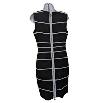 Vestido Vaina Calvin Klein Para Mujer 6 Expuestos Cremallera Trasera Sin Mangas Clásico #drs21 Foto 1 de 4