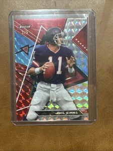 2024 Topps Finest Composite Phil Simms ROSSO 2/5 New York Giants - Foto 1 di 3