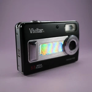 Vivitar Digital Camera Vivicam 5188 5.0MP Black Tested - Picture 1 of 9