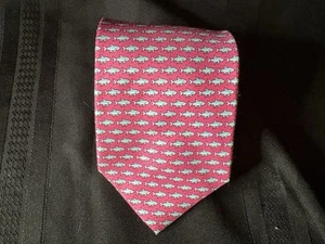 Vineyard Vines Vintage Tie Sharks Salmon Pink - Picture 1 of 6