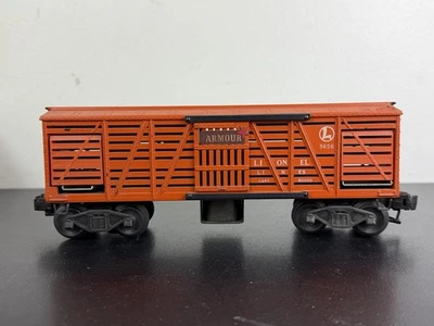 VINTAGE PREWAR Lionel Postwar 3656 Operating Cattle Car  w/ BOX - C-7 Excellent - Image 1 of 4