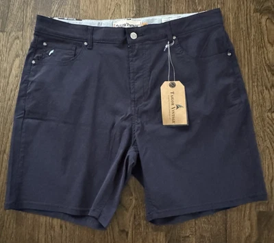 Pantalones Cortos Tailor Vintage Nuevos con Etiquetas Para Hombres 38 5 Bolsillos Greenwich 8" Calce Ajustado Azul Marino Nuevos con Etiquetas $88 Foto 1 de 4