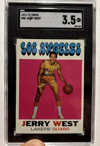 Jerry West 1971-72 Topps #50 Graded 3.5 - Picture 1 of 2