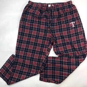 Texas Rangers Plaid Flannel Lounge Pants Red Blue MLB Concepts Sport Men’s XL - Picture 1 of 13