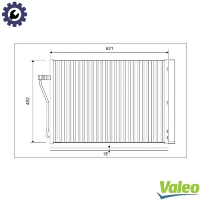 CONDENSER AIR CONDITIONING 812879 FOR BMW N63B44B/A 4.4L 8cyl N74B60A 6.0L 12cyl - Image 1 of 4