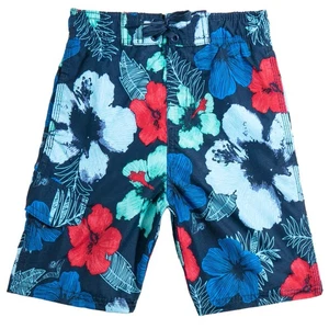 Boys' Viper Quick Dry UPF 50+ Beach Swim Trunk, Hangout Navy/Red, 2T - Picture 1 of 3