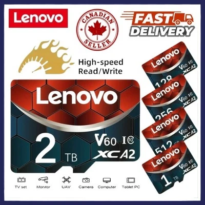Micro SD Memory TF Card 2TB 1TB 512GB 256GB 128GB High Speed Class 10 V60 A2 - Image 1 of 4