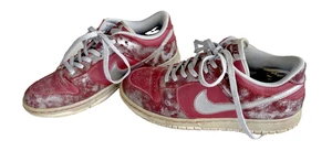 2007 Nike Dunk Low GS Team Red Metallic Silver Size 6y - Picture 1 of 9