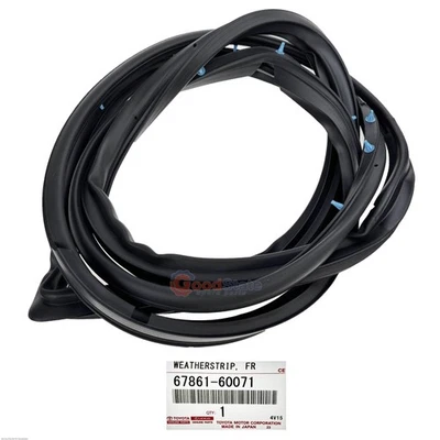 Genuine Toyota LandCruiser 80 Series HDJ FZJ FJ Front Right RH Door Rubber Seal - Image 1 of 4