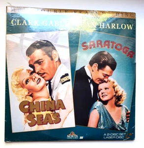 CHINA SEAS / SARATOGA  2-Laserdiscs BRAND NEW SEALED  Clark Gable Jean Harlow - Picture 1 of 2
