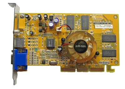 Genuine Mad Dog MVGA-NVG17GA(L) NVIDIA GeForce4 MX-440SE 64MB AGP Video Card - Image 1 of 4
