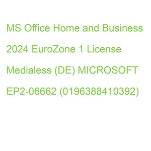 MS Office Home and Business 2024 EuroZone 1 License Medialess (DE) MICROSOFT EP2 - Bild 1 von 2