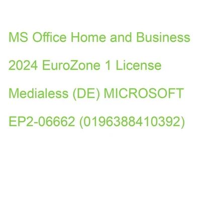 MS Office Home and Business 2024 EuroZone 1 License Medialess (DE) MICROSOFT EP2 - Bild 1 von 2