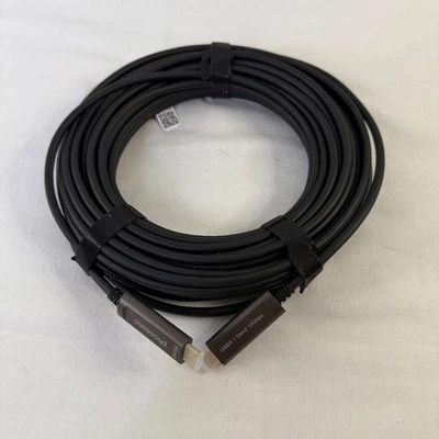 phoossno USB C to C Fiber Optical Cable USB 3.1 Type C Cable 10Gbps 50FT - Image 1 of 3