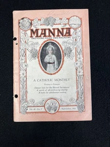 MANNA, THE YOUNG FOLKS' OWN MAGAZINE, SEPTEMBER 1931, CATHOLIC MONTHLY, V.48 N.7 - Picture 1 of 10
