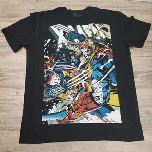 Camicia Marvel X-Men Uomo XL Nera Wolverine vs Omega Maglietta Grafica - Foto 1 di 7