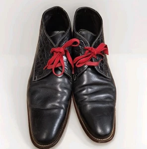 Joos Handmade Hombre Elegantes Zapatos de Cuero Negro Aspecto Cocodrilo EU44,5 - Imagen 1 de 11