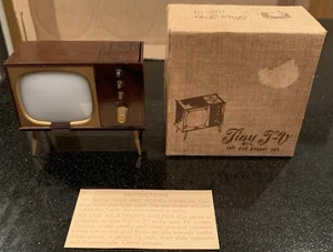 Vintage kleines TV Salz und Pfeffer Set / Foto Halter mit Box und Anleitung USA - Bild 1 von 23