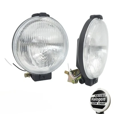 1x 12V 6" inch Universal Sport Giant Round Halogen Driving Spot Light Fog Lamp - Image 1 of 4