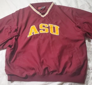 Vintage Pro Player Arizona State University Sun Devils Windbreaker Pullover 2XL - Picture 1 of 3