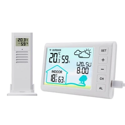 Digital Wireless Clock with Temperature Humidity Measurement Capability - Image 1 of 4