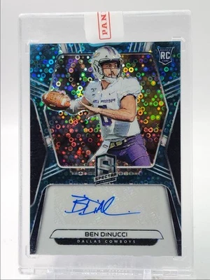 BEN DINUCCI 2020 SPECTRA ROOKIE AUTOGRAPH NEON BLUE PRIZM RC AUTO /75 Q5159 - Image 1 of 2